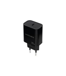 Nanocable Cargador de Pared USB-C/PD 30W - Color Negro