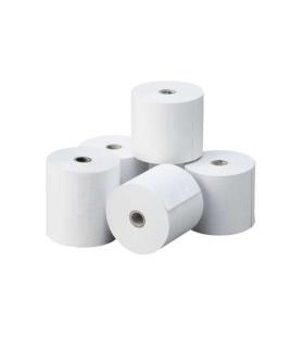 Oqonos Rollo de Papel Termico 57x30x12mm, Libre de BPA, FSC Pack de 10