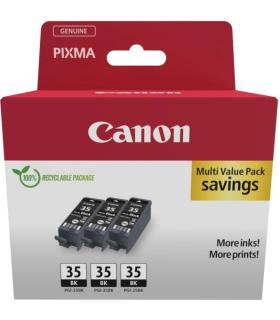 Canon PGI-35BK Multipack de 3 Cartuchos de Tinta Originales Negro - 1509B028