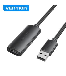 Vention Cable de Extension Activo USB 2.0 - Transferencia de Datos 480 Mbps - Conexion Estable - Construccion Duradera - Color..