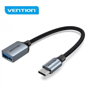 Vention Conversor USB-C Macho a USB Hembra - 0.15m - Color Gris