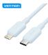 Vention Cable USB-C a Lightning - Conector Niquelado - Potencia 27W - Corriente 3A - Color Azul