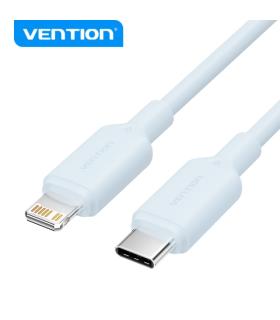 Vention Cable USB-C a Lightning - Conector Niquelado - Potencia 27W - Corriente 3A - Color Azul