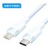 Vention Cable de Carga USB-C/Lightning - Aluminio Trenzado - 480Mbps - 3A - 27W Max - 2m - Color Azul