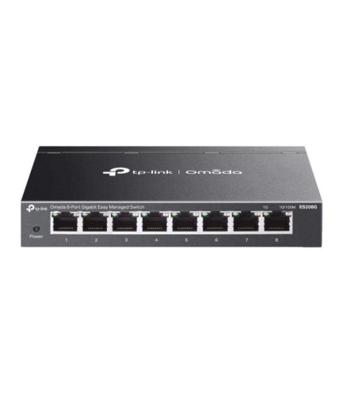 TP-Link ES208G switch Gestionado Gigabit Ethernet (10/100/1000) Negro