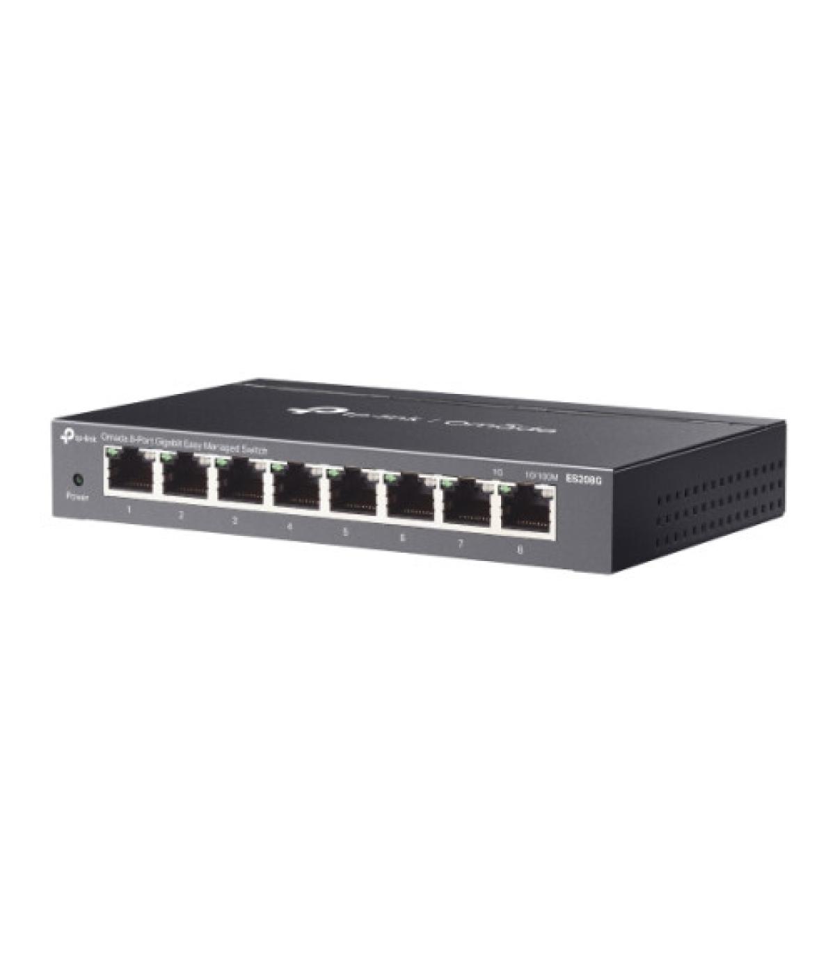 TP-Link ES208G switch Gestionado Gigabit Ethernet (10/100/1000) Negro