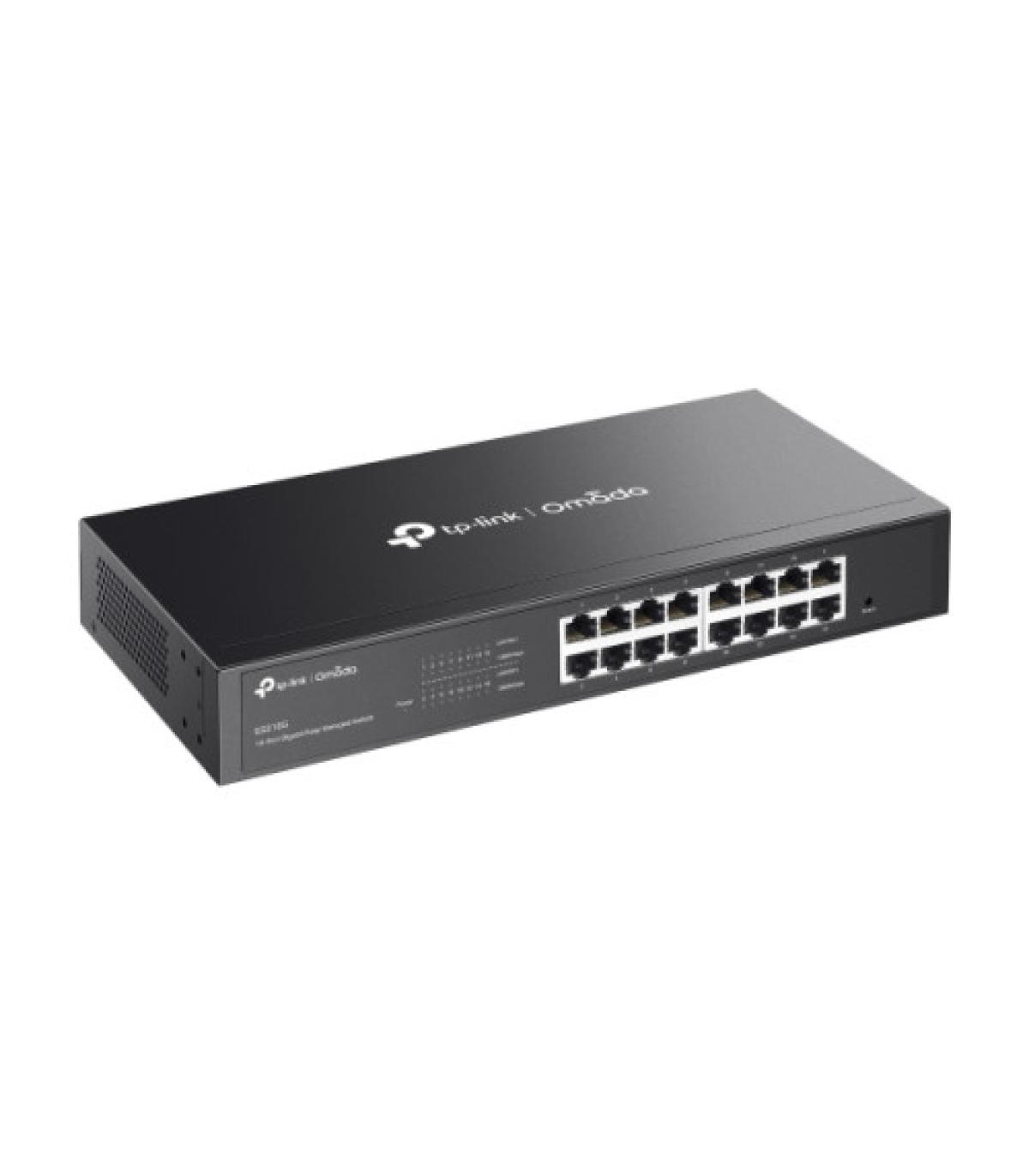 TP-Link ES216G switch Gestionado Gigabit Ethernet (10/100/1000) Negro