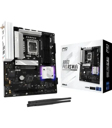 PLACA ASROCK B860 PRO RS WIFI,INTEL,1851,B860,4DDR5,256GB,1HDMI+1DP,4SATA3+2M.2,2.5GBLAN,WIFI6E+BT5.3,8USB3.2+2USB TYPE-C,ATX