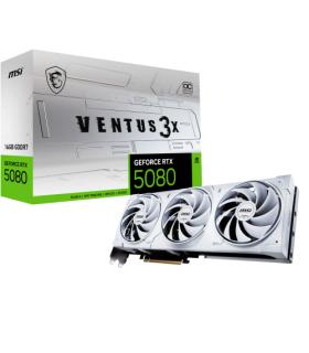 MSI VENTUS GEFORCE RTX 5080 16G 3X OC WHITE tarjeta gráfica NVIDIA 16 GB GDDR7