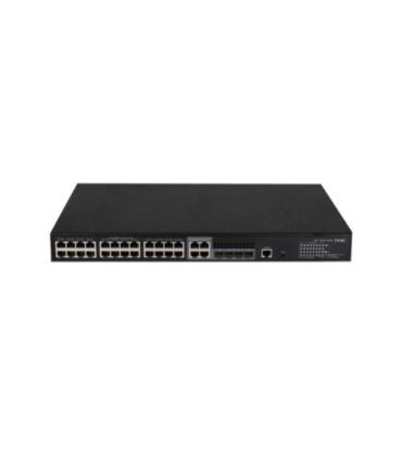 H3C S5130S-28S-PWR-EI L2 Ethernet Switch with 24*10/100/1000BASE-T PoE+ Ports(AC 185W) and 4*1G/10G BASE-X SFP Plus Ports,(AC