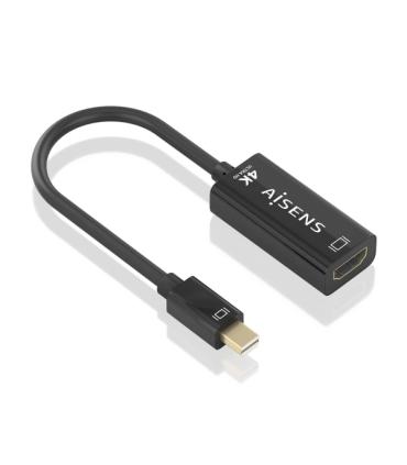 Aisens Conversor MINI DP a HDMI 4K@60HZ - MINI DP/M-HDMI/H - 15cm - Color Negro