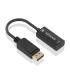 Aisens Conversor DISPLAYPORT a HDMI 4K@60HZ - DP/M-HDMI/H - 15cm - Color Negro