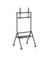 Aisens Soporte de Suelo ECO con Rueda - 1 Bandeja para Pantalla Interactiva/TV 80kg de 37-86 - Color Negro