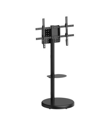Aisens Soporte de Suelo con Rueda - Bandeja para DVD para Monitor/TV 50kg de 37-86 - Color Negro