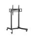 Aisens Soporte de Suelo Motorizado PRO con RuedaS para Monitor/TV 120kg de 55-100 - Color Negro