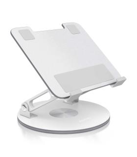 Aisens Soporte de Sobremesa Giratorio Ajustable para Portatil / Tablet 7"-13" - Color Plata