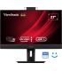 Viewsonic Monitor 27" VG2757V-2K QHD IPS - HDMI - DisplayPort - Monitor con Webcam - USB Type C (90W charging) - RJ45 Ethernet..