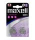Maxell Pack de 2 Pilas Litio de Boton CR2016 3V
