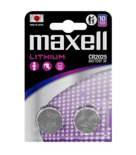 Maxell Pack de 2 Pilas Litio de Boton CR2025 3V
