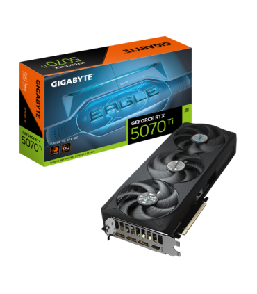 GIGABYTE GeForce RTX 5070 Ti EAGLE OC SFF 16G Tarjeta Gráfica - 16GB GDDR7, 256 bits, PCI-E 5.0, XXXX MHz Core Clock, 3 x DP 2.1