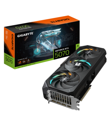 GIGABYTE GeForce RTX 5070 Ti GAMING OC 16G Tarjeta Gráfica - 16GB GDDR7, 256 bits, PCI-E 5.0, XXXX MHz Core Clock, 3 x DP 2.1a..