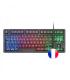 Mars Gaming MK023 Teclado Gaming - Tecnologia H-Mech RED - Iluminacion FRGB LED - Anti-Ghosting - Compatible con Windows, Linux.