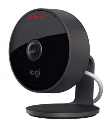 Logitech Circle View Camara de Videovigilancia WiFi FullHD 1080p - Angulo de Vision 180º - 2 Canales Audio - Microfono y Altavoz
