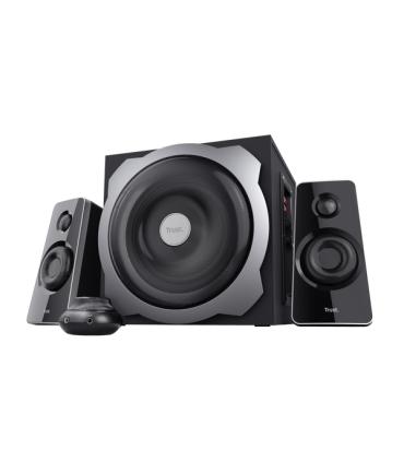 Trust Tytan Juego de Altavoces 2.1 USB 120W - Subwoofer de Madera - Mando a Distancia - Entrada Jack 3.5mm - Color Negro
