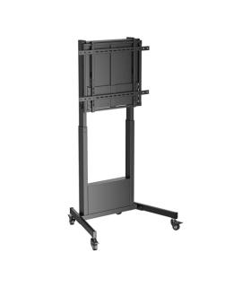 Aisens Soporte de Suelo Contrapeso con Rueda para Monitor/TV de 60?-100? - Acero de Alta Resistencia - Ajuste de Altura sin Esfu