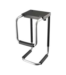 Aisens Soporte Altura Personalizable para CPU por Debajo de Escritorio - Color Negro/Plata