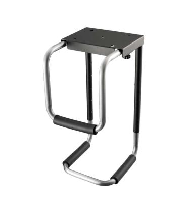 Aisens Soporte Altura Personalizable para CPU por Debajo de Escritorio - Color Negro/Plata