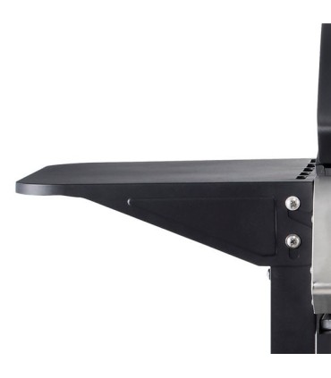 Muvip Barbacoa Gas 3 Fuegos - 1209x586x1076mm - Rejillas esmaltadas, bandejas laterales, termometro en tapa - Color Negro