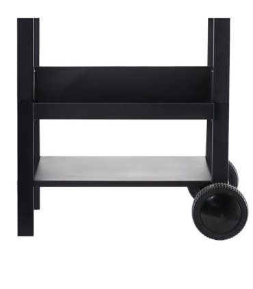 Muvip Barbacoa Gas 3 Fuegos - 1209x586x1076mm - Rejillas esmaltadas, bandejas laterales, termometro en tapa - Color Negro