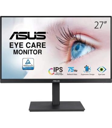 Asus Monitor 27" IPS LED FullHD 1080p 75Hz - Respuesta 5ms - Ajustable en Altura y Giratorio - Angulo de Vision 178° - 16:9 - HD