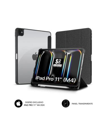 Subblim Funda Exclusiva para iPad Pro 11? M4 2024 - Cierre Magnetico - Bordes Reforzados - 2 Posiciones de Soporte - Color Negro