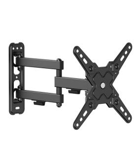 Cromad Soporte de Pared con Brazo Articulado para TV de 13"-43" - Giratorio, Inclinable y Doble Extension - Peso Max 20Kg - VESA