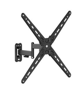 Cromad Soporte de Pared con Brazo Articulado para TV de 13"-55" - Giratorio, Inclinable y Doble Extension - Peso Max 25Kg - VESA