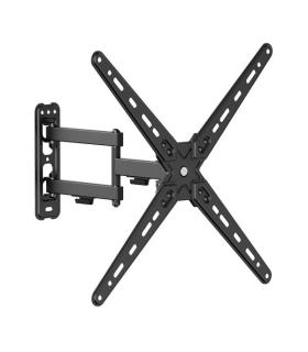 Cromad Soporte de Pared con Brazo Articulado para TV de 13"-55" - Giratorio, Inclinable y Doble Extension - Peso Max 25Kg - VESA