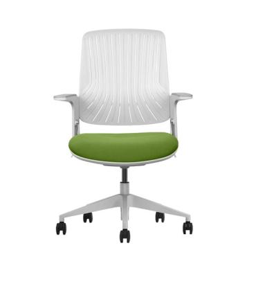 Cromad Senior SE1800 Silla de Oficina - Altura Ajustable con Elevador de Gas de Grado 4 - Respaldo de Material Antibacteriano El