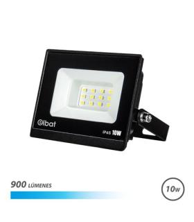 Elbat Foco LED Serie Super Slim 10W - 900 Lumenes - 6500K Luz Fria - IP65 Para Uso en Exterior