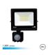 Elbat Serie Slim Foco LED 20W con Sensor de Movimiento - 1800 Lumenes - 6500K Luz Fria - IP44