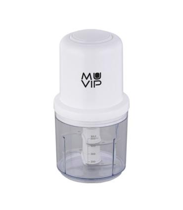 Muvip Picadora de Alimentos 400W - Recipiente con Capacidad 0.5L - Cuchillas de Acero Inoxidable - Botón para Control de Velocid