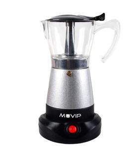 Muvip Cafetera de Goteo - Eléctrica - 480W - Calefactor integrado - Contenedor transparente - Capacidad para 6 Tazas