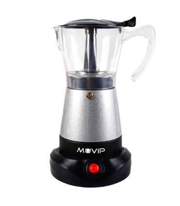 Muvip Cafetera de Goteo - Eléctrica - 480W - Calefactor integrado - Contenedor transparente - Capacidad para 6 Tazas