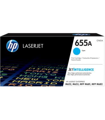 HP CF451A Cyan Cartucho de Toner Original - 655A