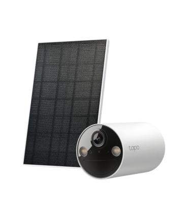 TP-Link TC82 Kit Camara de Seguridad IP WiFi 2K 3MP + Panel Solar Tapo A201 - Para Interior y Exterior - Vision Nocturna - Detec
