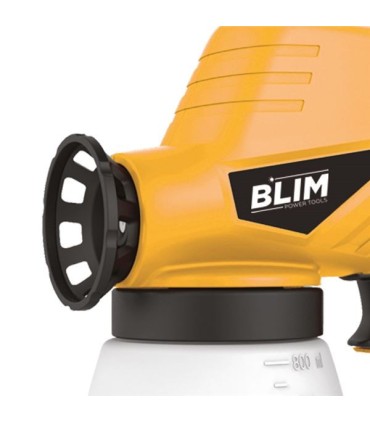 Blim Pistola para Pintar Electrica 120W - Deposito 800ml - Boquilla de 0,8mm - Maxima Viscosidad 80 din/sec - Manejo Sencillo