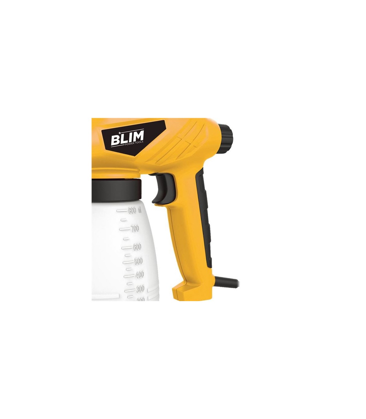 Blim Pistola para Pintar Electrica 120W - Deposito 800ml - Boquilla de 0,8mm - Maxima Viscosidad 80 din/sec - Manejo Sencillo