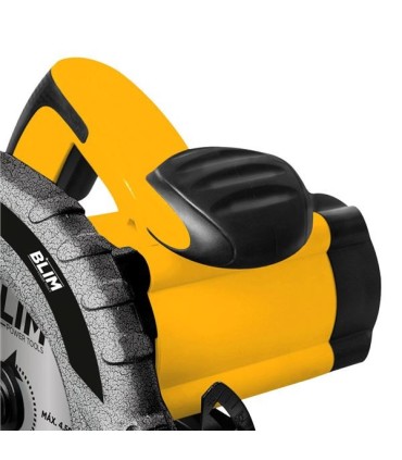 Blim Sierra Circular 185mm - Potencia 1300W - Velocidad 4500rpm - Empuñadura Ergonomica - Salida Extraccion de Polvo - Color Ama