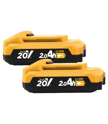 Blim Atornillador de Impacto a Bateria 20V 2Ah - Incluye 2 Baterias - 190Nm Par Maximo - 2 Velocidades 0-1000/0-2800rpm - Color.